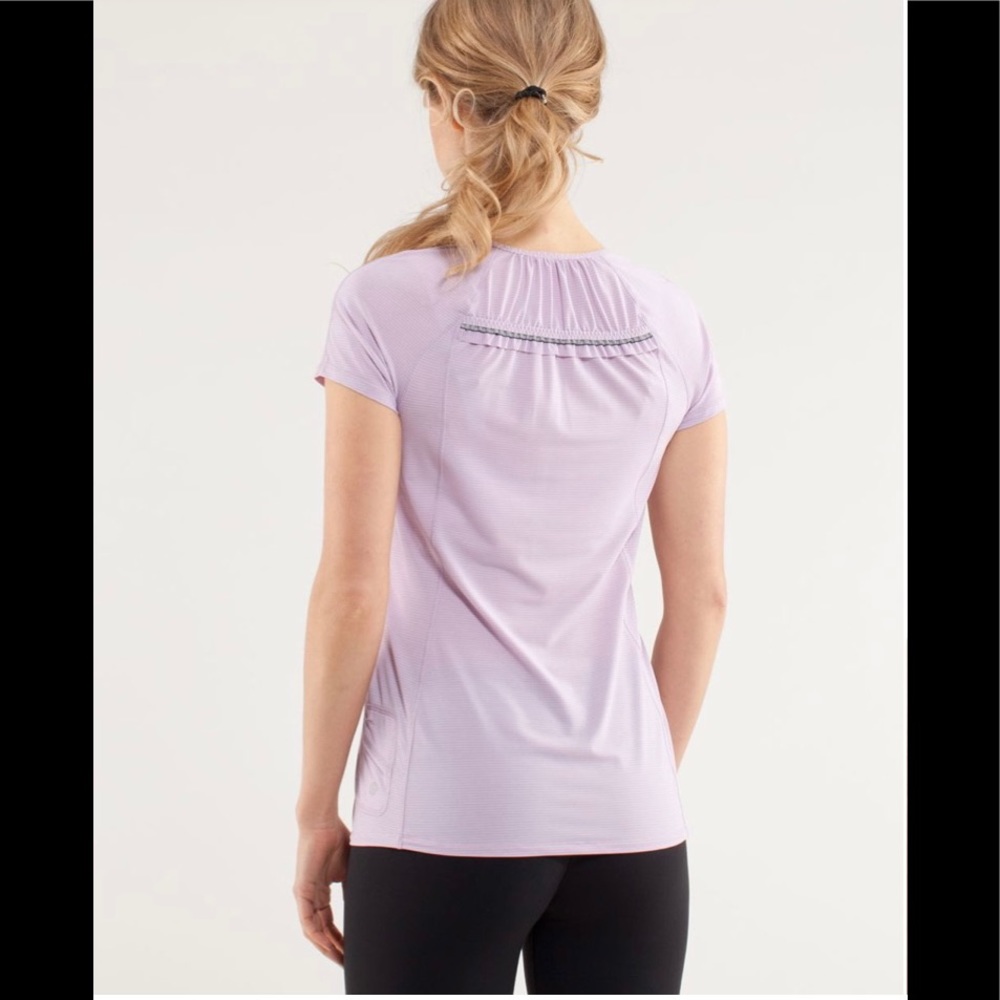 Lululemon Run Wild Short Sleeve Tech 6 Rose Quartz